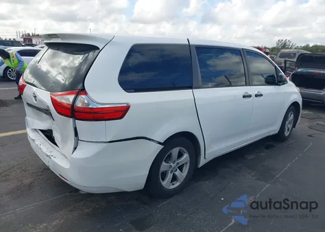 2015 Toyota Sienna L 7 Passenger from USA, damaged, VIN 5TDZK3DCXFS569693
